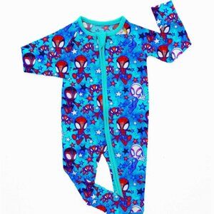 Spider Space Bamboo Romper